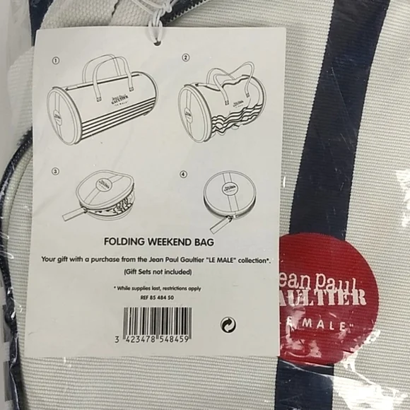 JEAN PAUL GAULTIER "LE MALE" COLLECTION VTG Weekend bag NWT Lucky Find - Picture 5 of 15